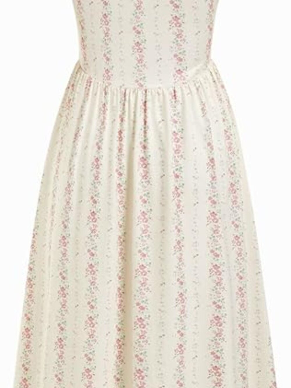 CIDER Floral Smocked Square Neck Summer Dress - Picture 3 of 8